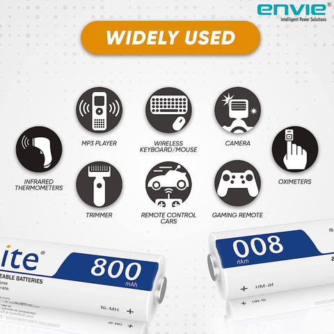 ENVIE (AAA 800 2PL) Infinite AAA 800 2PL Rechargeable Battery - Digitek