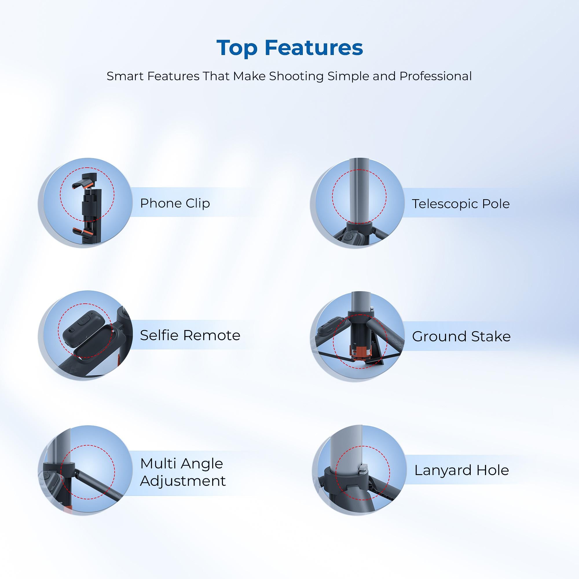 Digitek (DTR 470SS) Foldable Tripod Selfie Stick with Wireless Remote & 3 Leg Tripod Base, 4.67 Ft Max Height, 360 Degree Rotation, Use with Smartphone for Vlogging, Reels, Travel & Content Creation