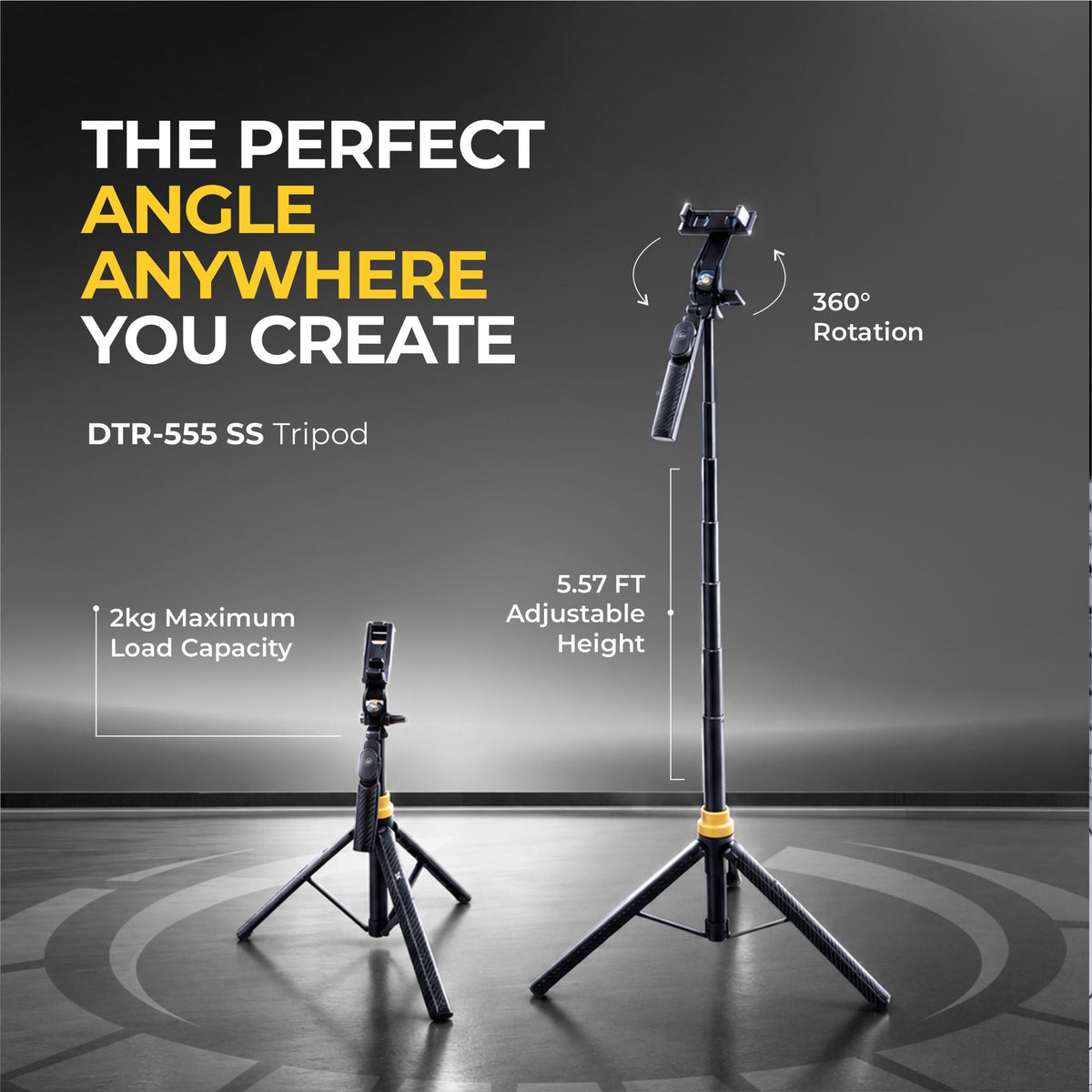 Creators Special Kit 1 - Wireless Mic + Tripod + LED Video Light