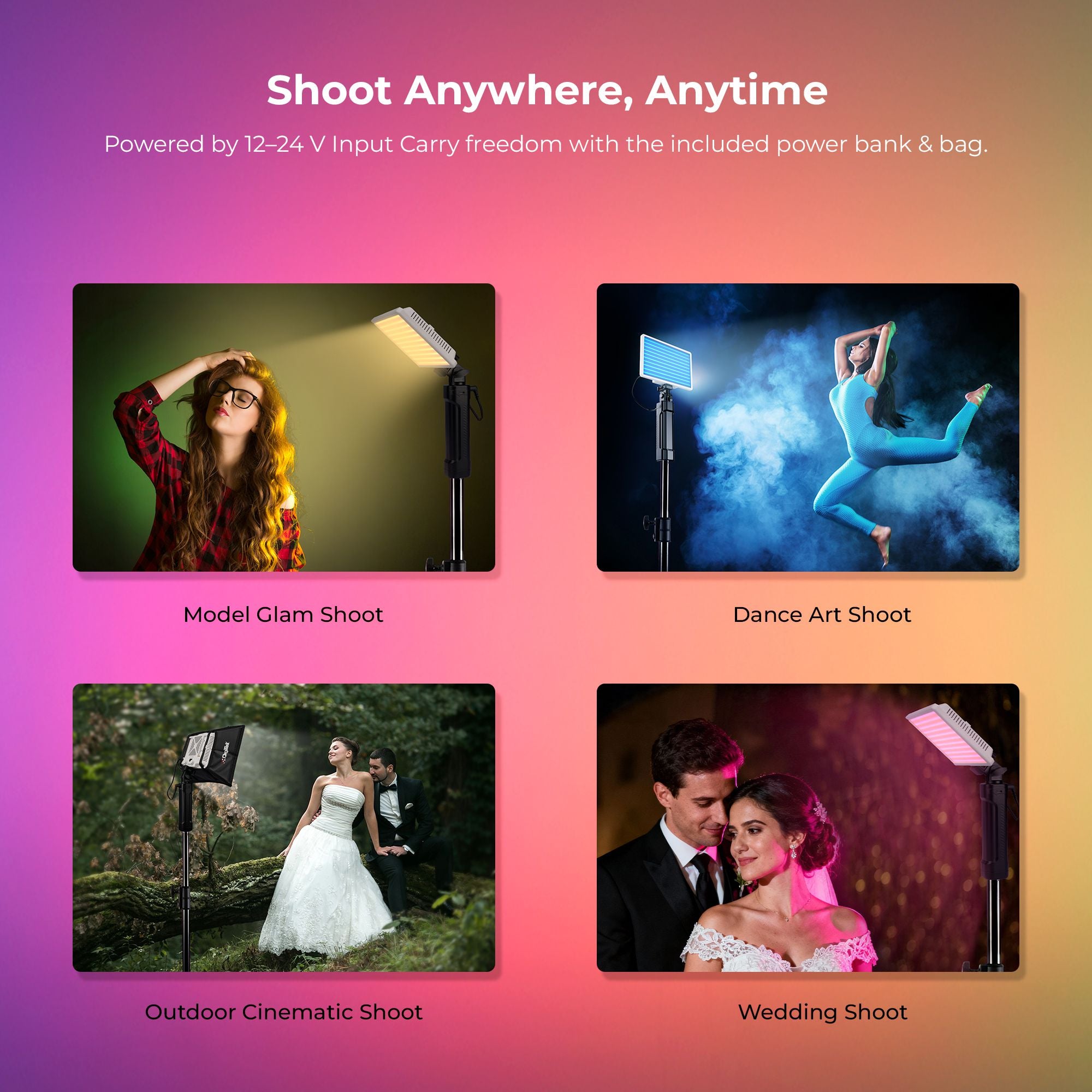 Digitek (LED-D100W RGB) Portable RGB LED Video Light