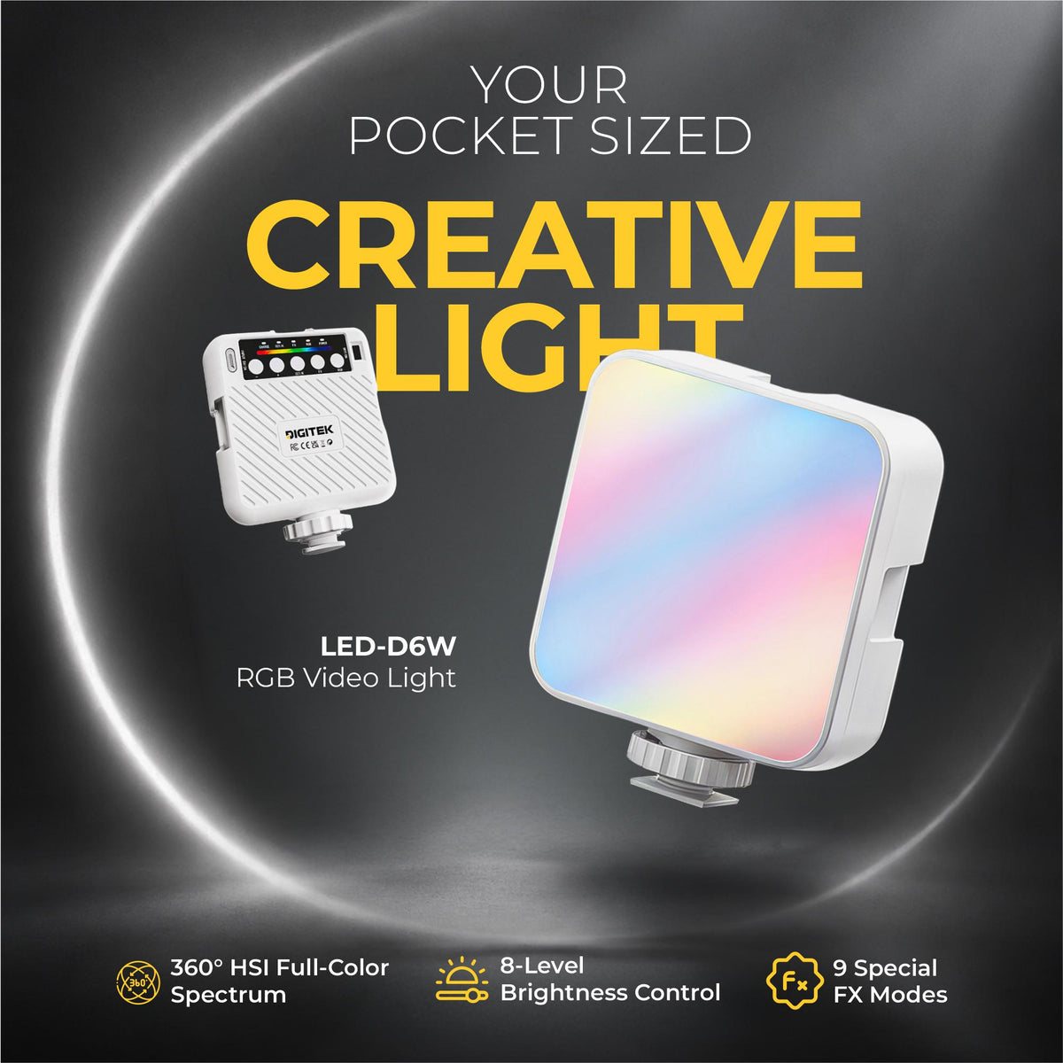 Creators Special Kit 2 - Wireless Mic + LED Video Light + Tripod