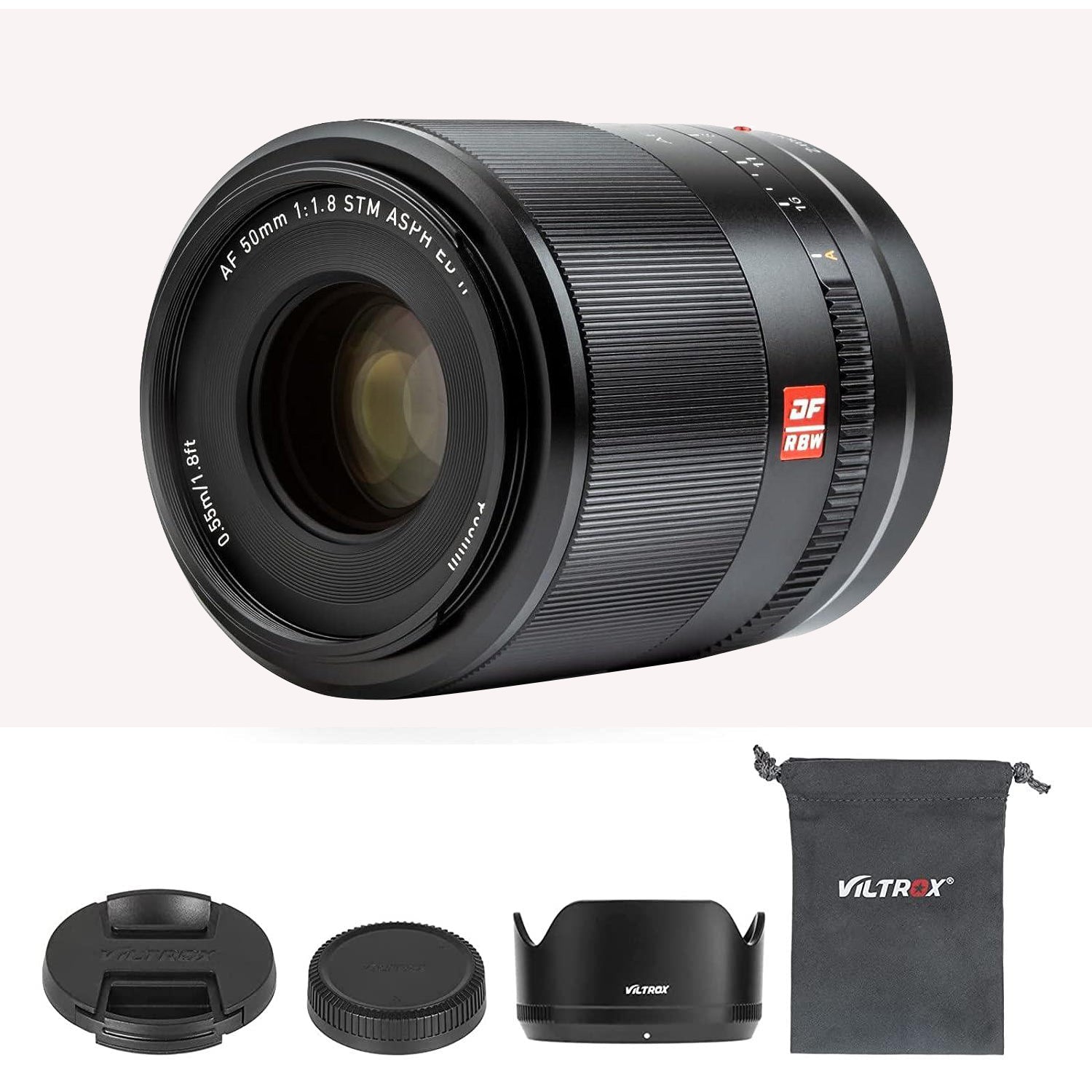 VILTROX 50mm F1.8 STM Auto Focus Prime Full Frame Lens for Nikon Z-Mount Camera Z5 Z50 Z6 Z6 II Z7 Z7 II (VILTROX0048)