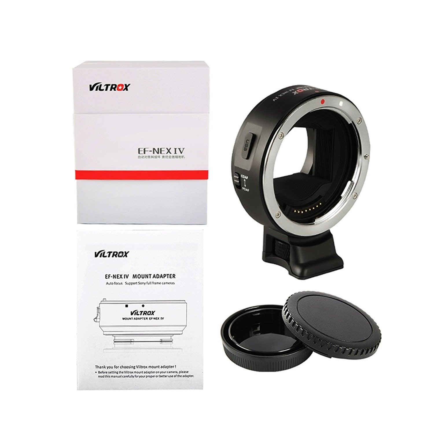 VILTROX EF-NEX IV Electric-Lens Mount Adapter Ring (Black) - Digitek