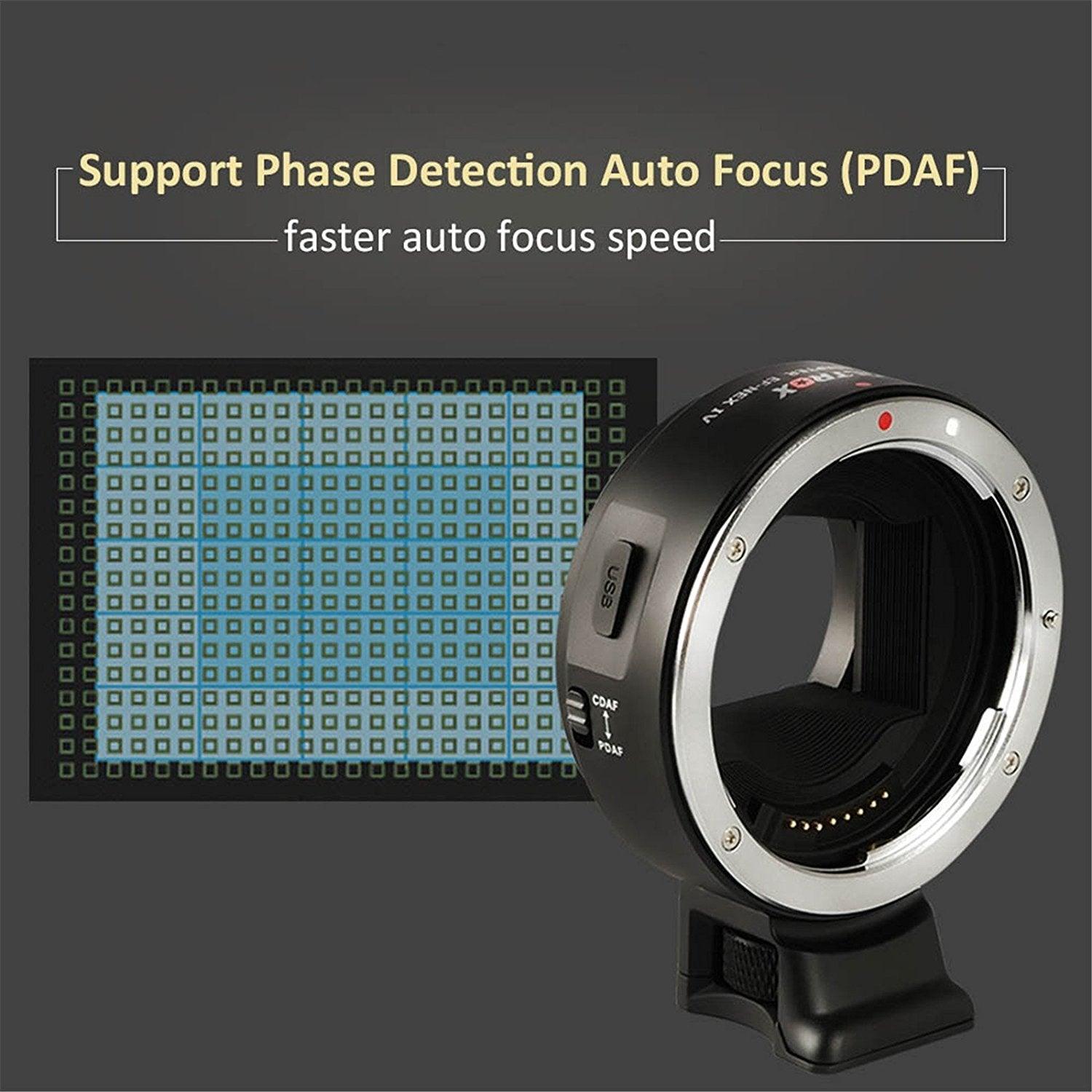 VILTROX EF-NEX IV Electric-Lens Mount Adapter Ring (Black) - Digitek