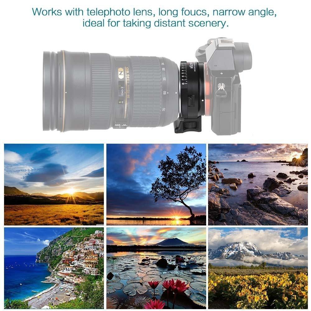 VILTROX EF-NEX IV Electric-Lens Mount Adapter Ring (Black) - Digitek