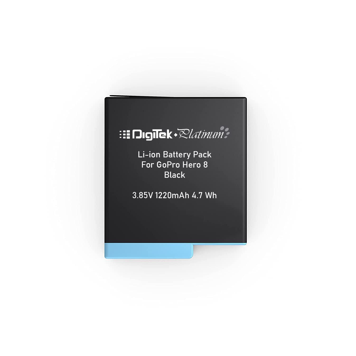 Digitek (DBG-8 Platinum Rechargeable Battery Pack for Hero 8 Black. DBG-8 - Digitek