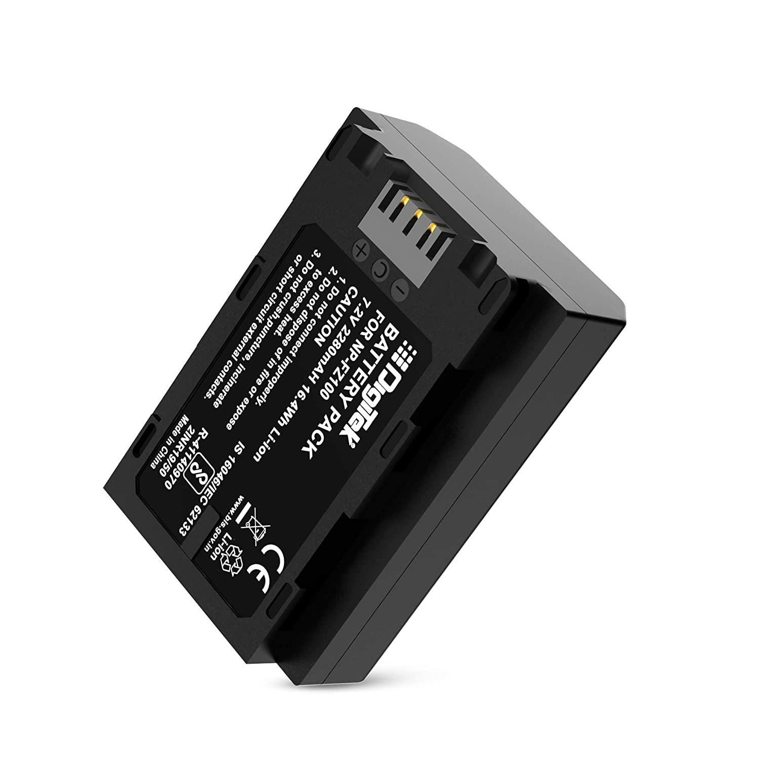 Digitek (NP-FZ100) Lithium-ion Rechargeable Battery for Sony Digital Camera | Compatibility - for PD-150, 150P, 170, 170P, TR1, 200, 300 - Digitek