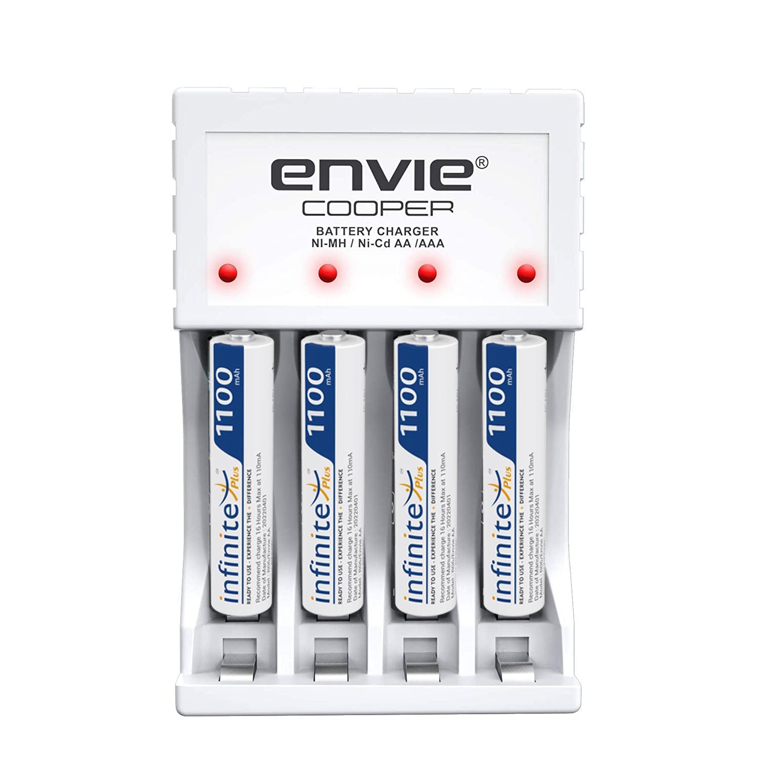Buy ENVIE (ECR 20 MC+4xAAA1100) Standard Rechargeable Battery Charger for  Online Best Prices