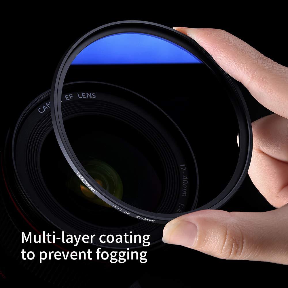 K&F Concept Classic MC UV Filter MM Japan Optical Glass Protection Filter MC Slim Frame with Multi-Resistant Coating for Canon Nikon Sony DSLR Camera Lens - Digitek