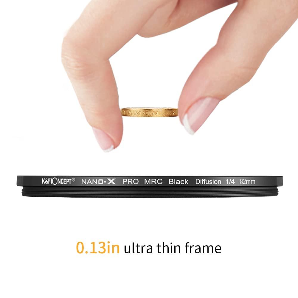 K&F (Nano-X Black Mist 1/4 Filter) Magnetic Black Mist Filter 1/4 Special Effects Filter HD Multi-Layer Coated, Waterproof/Scratch-Resistant/Anti-Reflection, Nano-X Series - Digitek