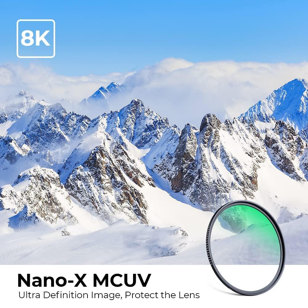 K&F Nano-X-MC UV Protection Filter Slim Frame with Multi-Resistant Coating for Camera Lens - Digitek