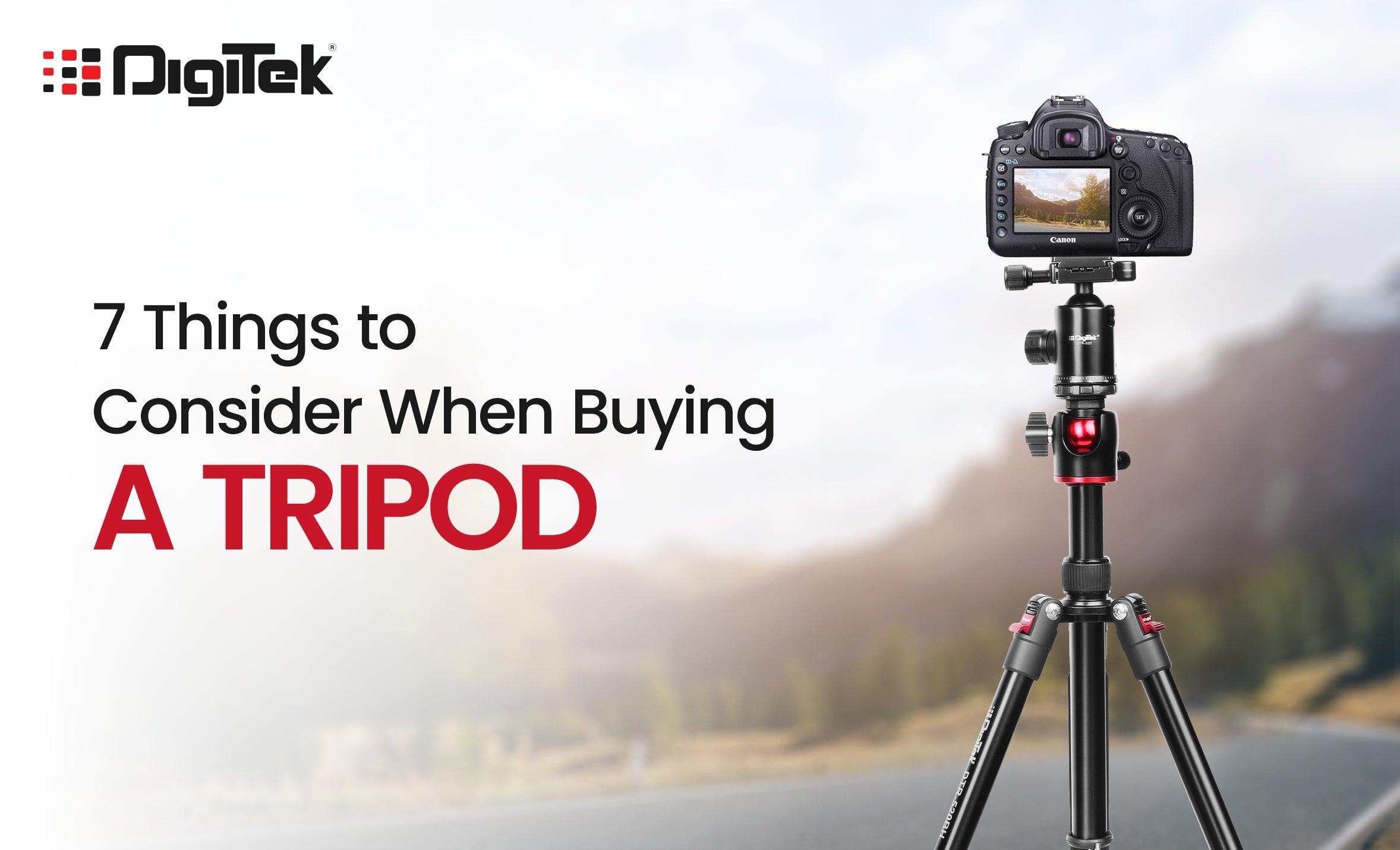 7 Things To Consider When Buying A Tripod