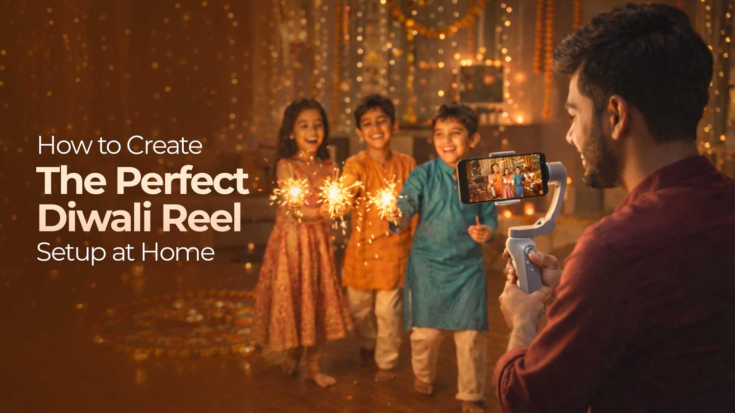 Ring Light Diwali Reel Setup