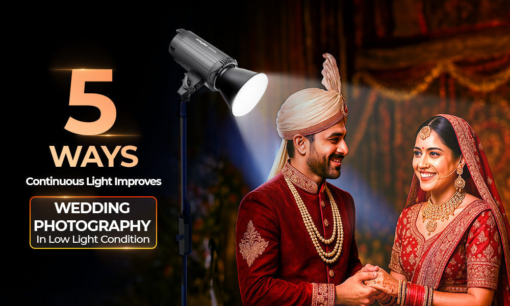 5 Ways Continuous Light Improves Wedding Photography in Low Light Conditions