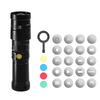 Digitek (DS 40 WTP PRO) Portable Torch Projector Snoot with Dedicated Professional Les & Push Pull Adjustable Focused Beam, 20 Projection GOBOs