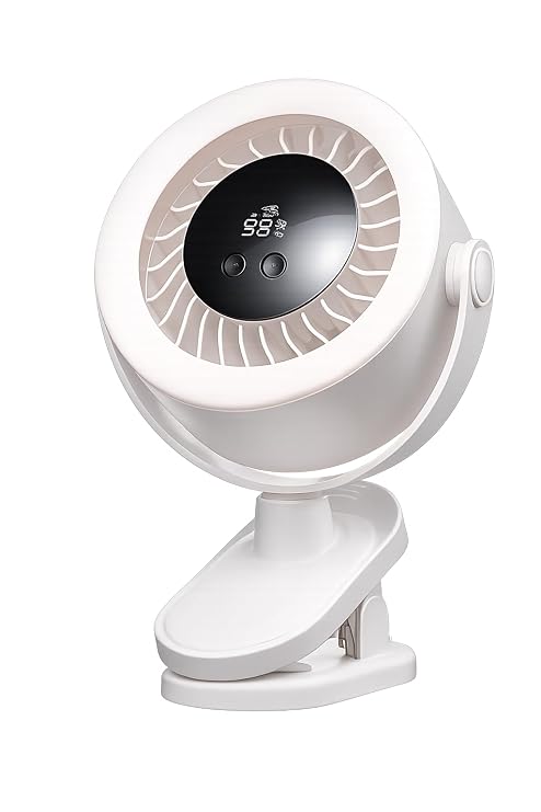 Digitek Portable Desktop Clip Fan DPF 02 Off White