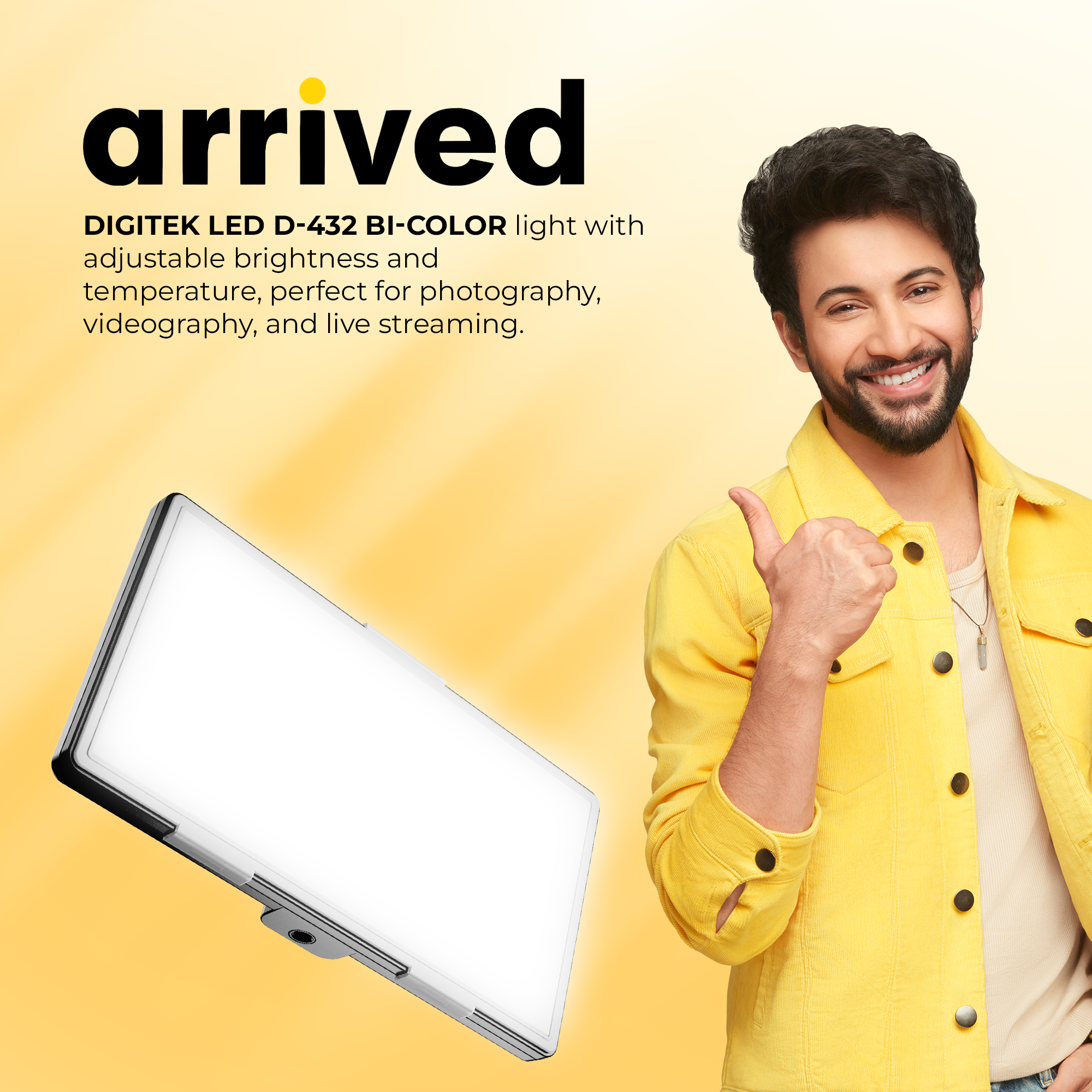 Digitek (LED-D432 Bi) Portable Bi-Color LED Video Light LED-D432Bi