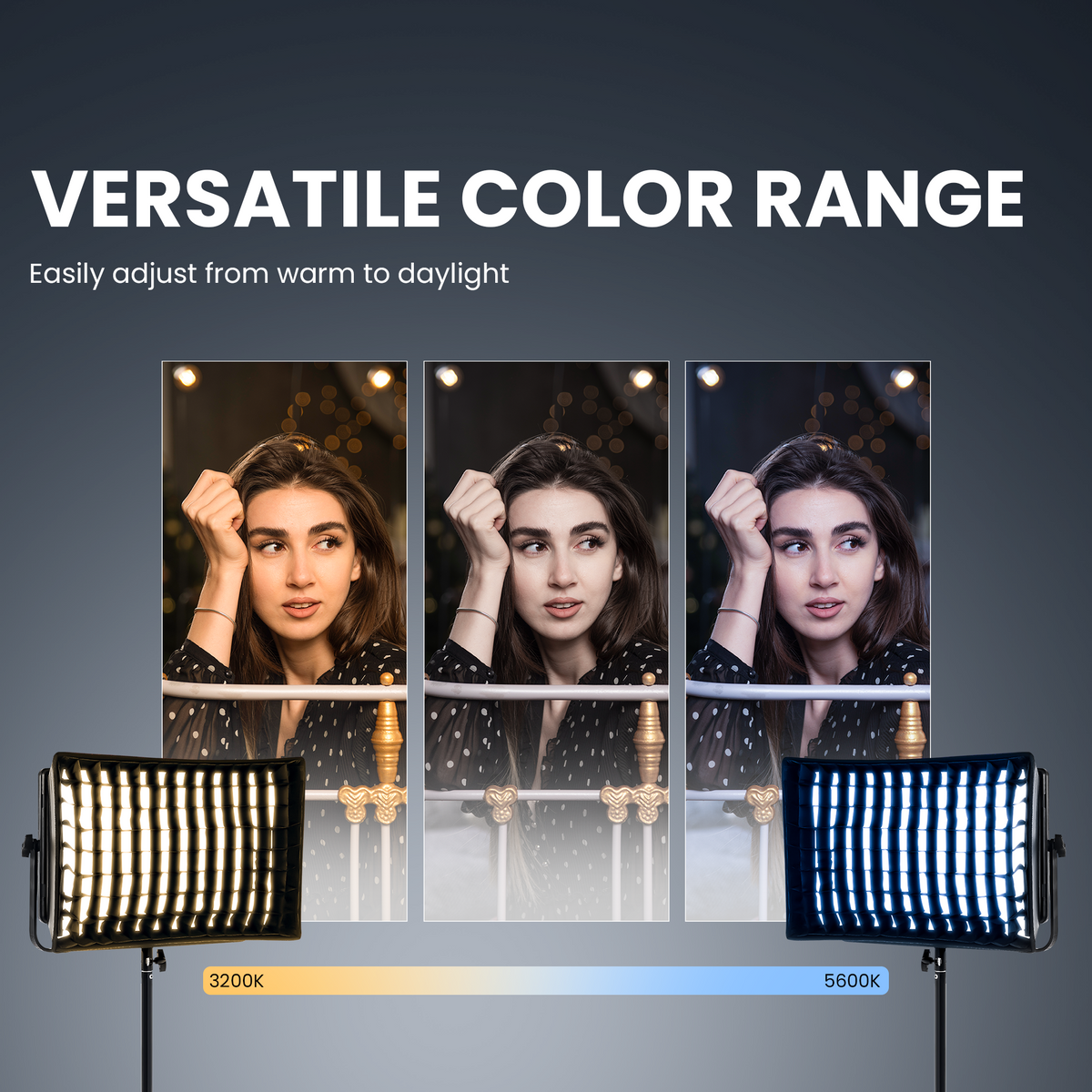 Digitek Video Light LED D1500 LED Light | Softbox & Grid, Flicker-Free ...