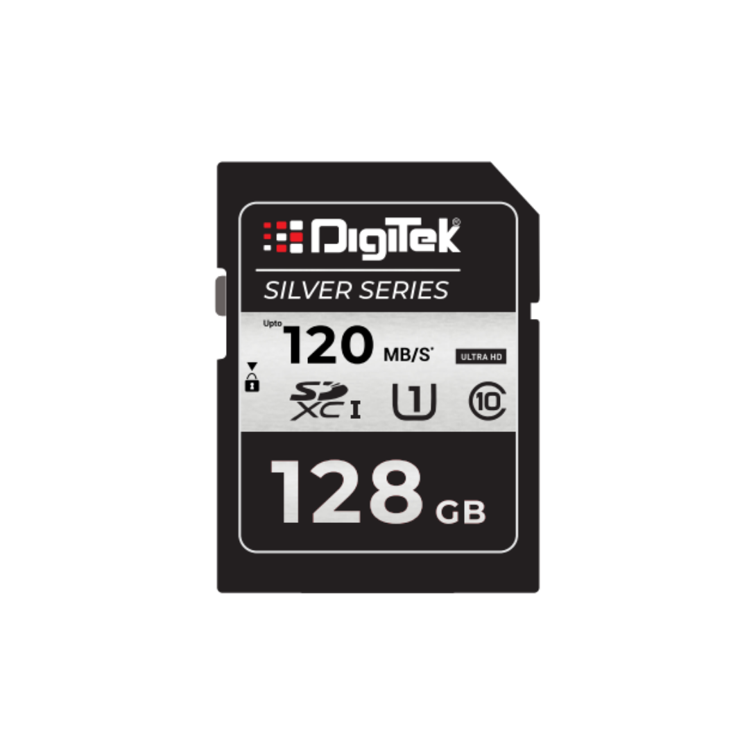 Digitek SD Card 128GB C10 SILVER - Image 1