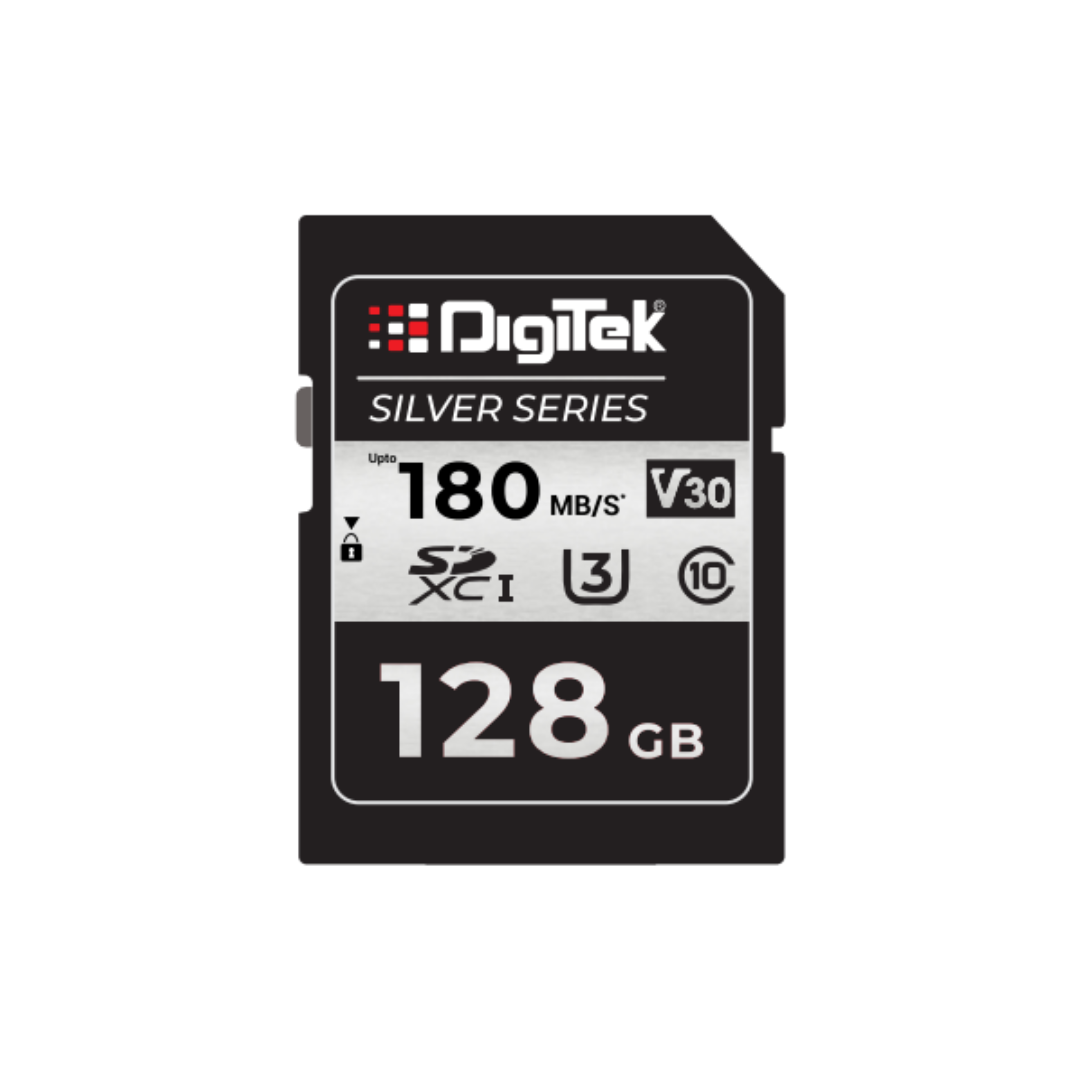 Digitek SD Card 128GB V30 SILVER - Image 1