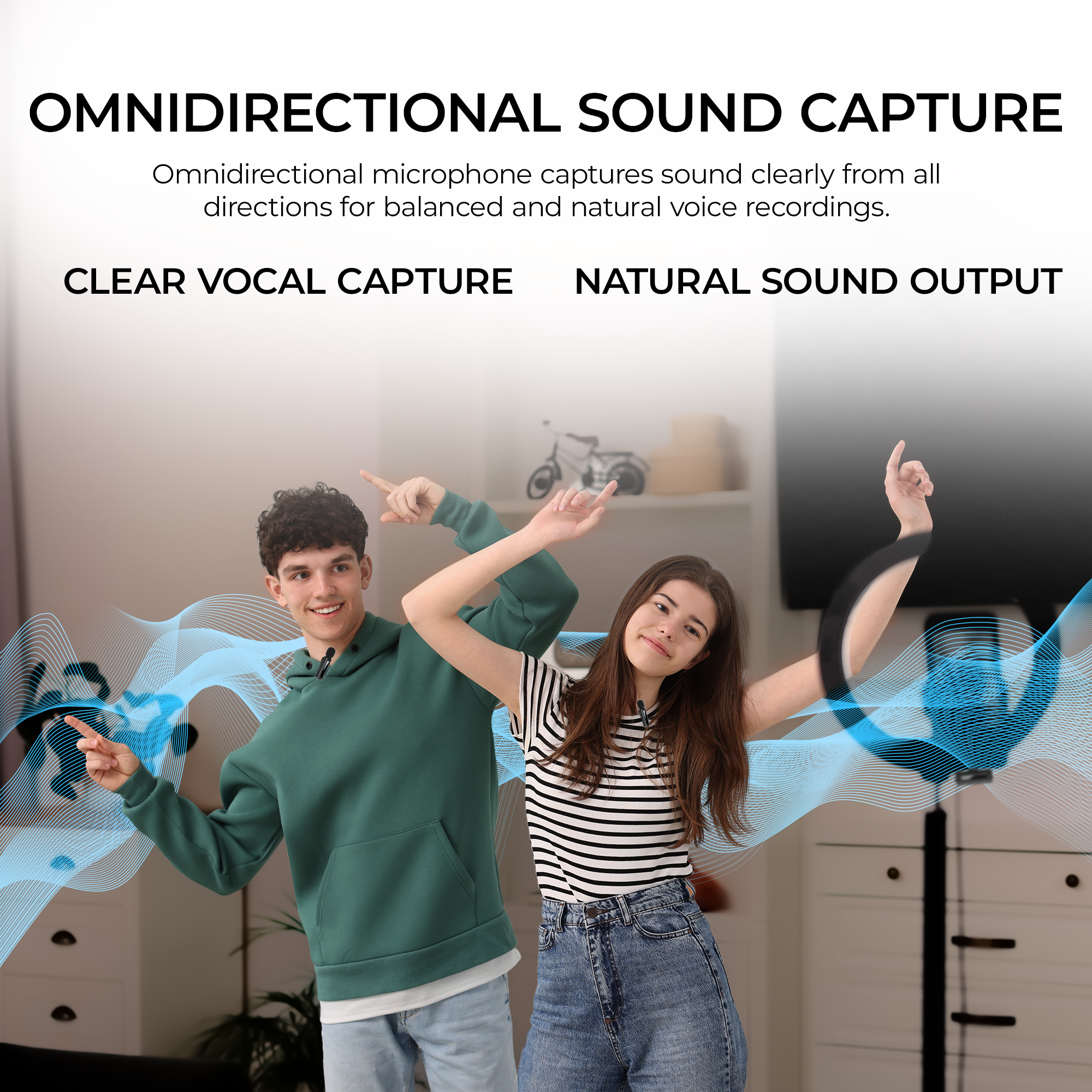 Digitek (DWM 010) Wireless Microphone System with Type-C Connector, 1 Transmitters & 1 Receiver, 40m Range, Noise Cancellation, 7H Battery, 2.4GHz Low Latency Mic, Ideal for Vloggers & Creators