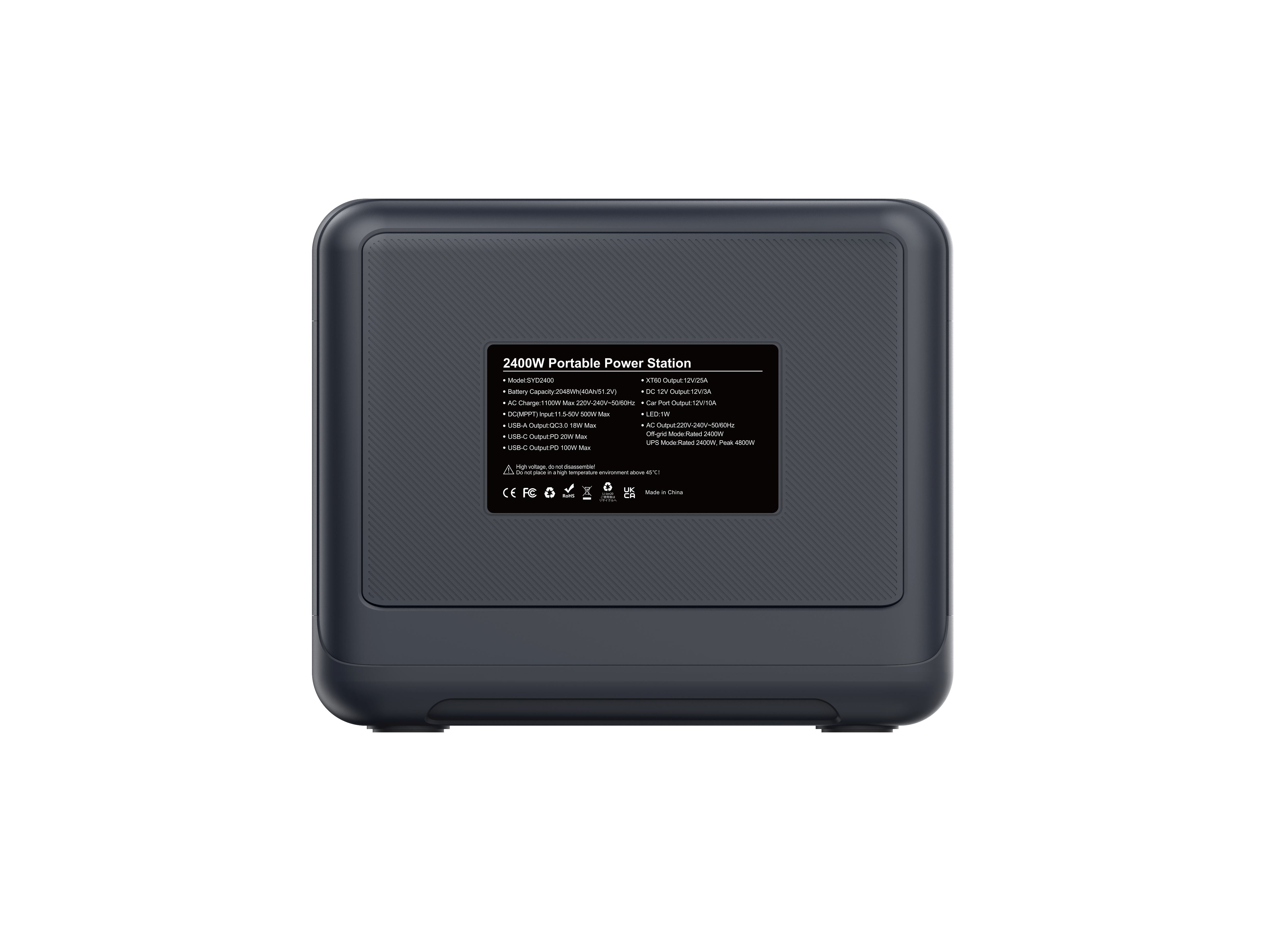 Digitek Power Station DPS2400W /Portable AC/DC Power Station Compatible with AC/DC Electronic Devices
