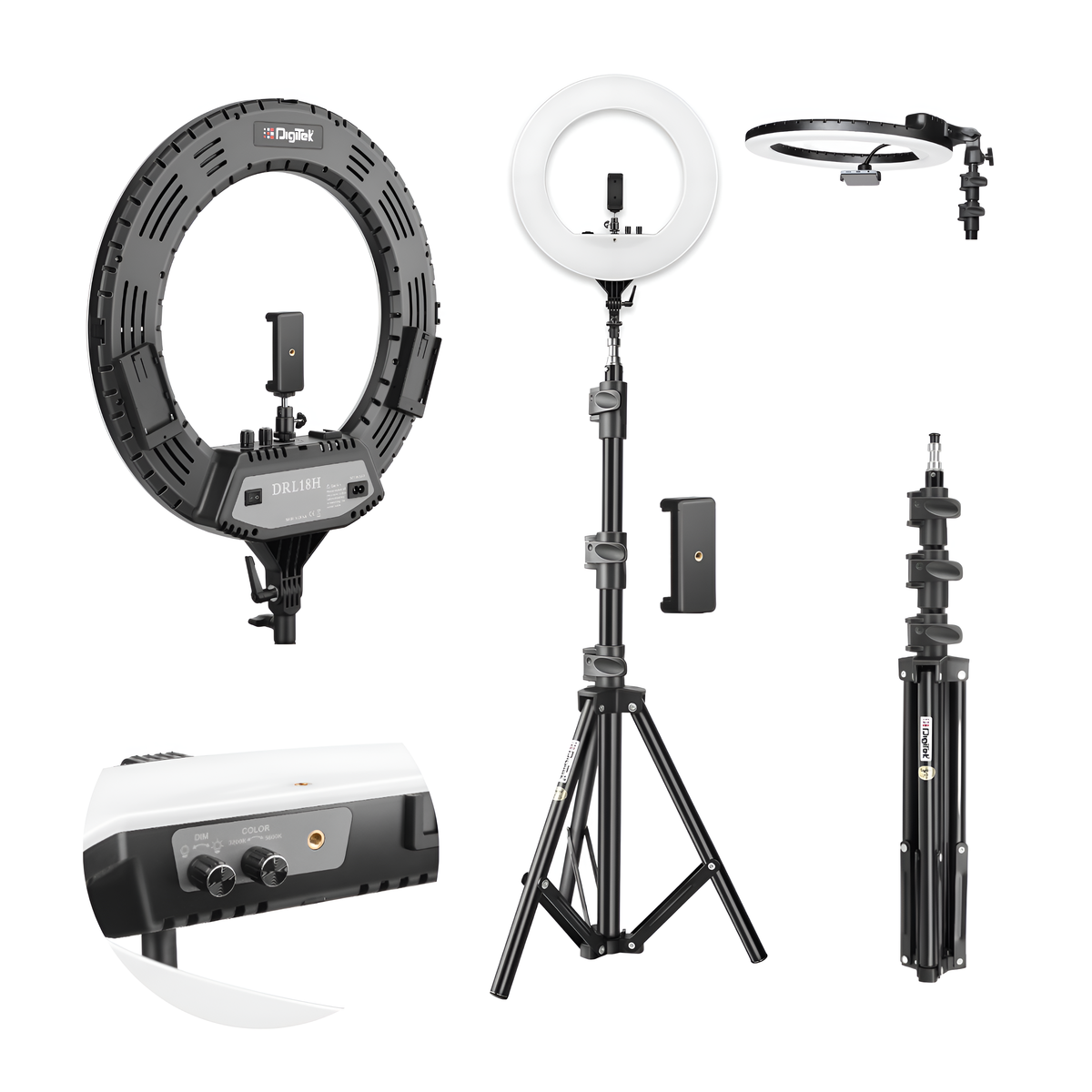 Buy Digitek Professional Big LED Ring Light DRL-18HC Online