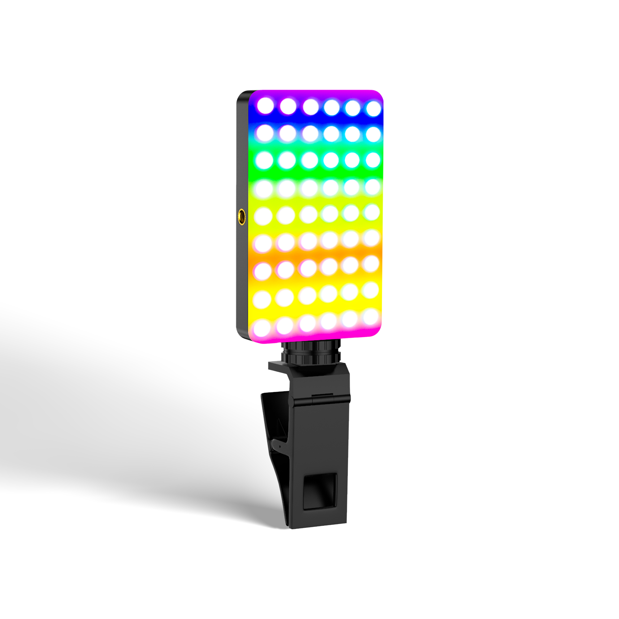 Digitek LED-D7W RGB Video Light, 7W Portable LED Pocket Light, 2700K–6500K + RGB, 16 RGB FX Modes, 138 LED Beads, 1800mAh Battery, Type-C Charging, 1/4" Screw & Cold Shoe Mount for Camera & Smartphone