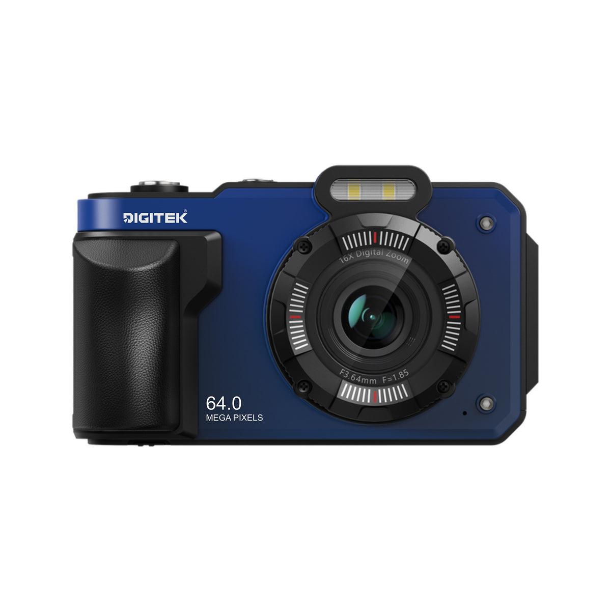 Digitek DAC-204 4K Digital Camera, 64MP Photo Resolution, 4K Ultra HD Video Recording, 2.88 Inch LCD Screen, Auto Focus, 18X Digital Zoom, WiFi Control, Slow Motion, Time-Lapse, Type-C Charging