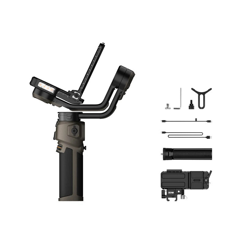 ZHIYUN WEEBILL 5 3-Axis Camera Gimbal Stabilizer, Built-In AI Tracking, 3kg Payload, 1.8-Inch Touchscreen, Telescoping Sling Handle, Native Vertical Shooting, Dual-Layer Quick Release Plate