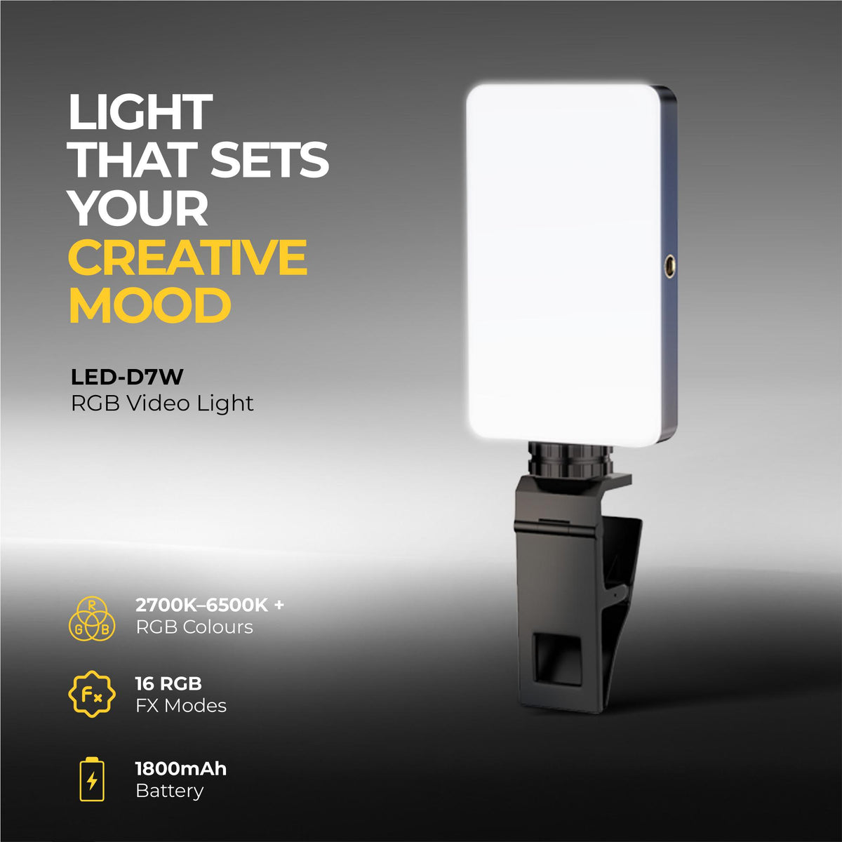 Creators Special Kit 1 - Wireless Mic + Tripod + LED Video Light