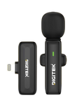 Digitek DWM-302 Wireless Microphone System for iPhone with Lightning Port, 2.4GHz Wireless Lavalier Mic, ENC Noise Reduction, Plug & Play, Up to 30m Range, 5 Hours Battery, Ideal for Vlogging, Live Streaming & Interviews