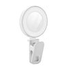 Digitek LED-D3 W Bi-Color Pocket Light with Mirror, 3W Rechargeable Selfie Light, 2700K-6500K Adjustable Color Temperature, 32 LED Beads, 180° Rotation, Type-C Charging, Clip-On Light for Makeup