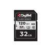 Digitek (DUHS-I 32GB SD C10 SILVER) Ultra HD 32GB SDXC UHS-I C10 Memory Card, 4K UHD, 120MB/s Read, 80MB/s Write, U1, Silver Series Camera Card