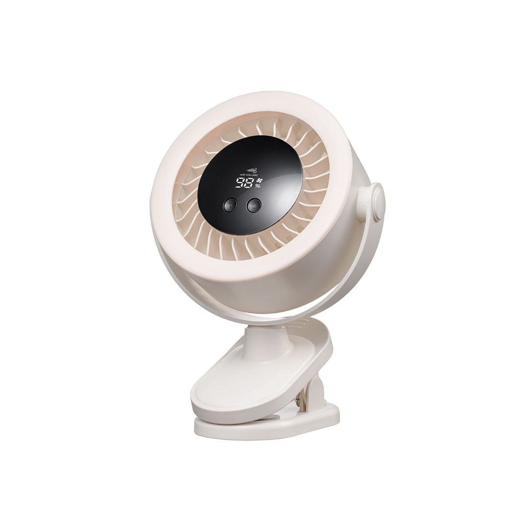 Digitek DPF-02 Portable Rechargeable Desktop Clip Fan, 5 Speed Levels, 360° Adjustable Head, 2000mAh Battery, USB Type-C Fast Charging, LED Battery Indicator, Clip & Desk Fan for Home, Office & Travel