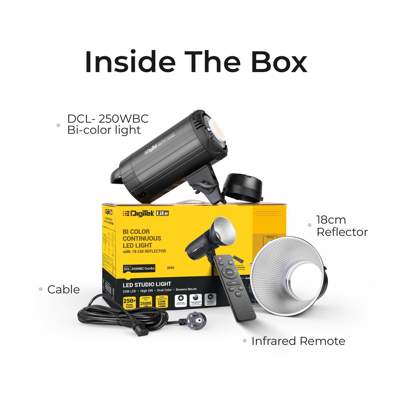 Buy Digitek Bi-Color Continuous LED/Photo/Video Light DCL-250WBC Online