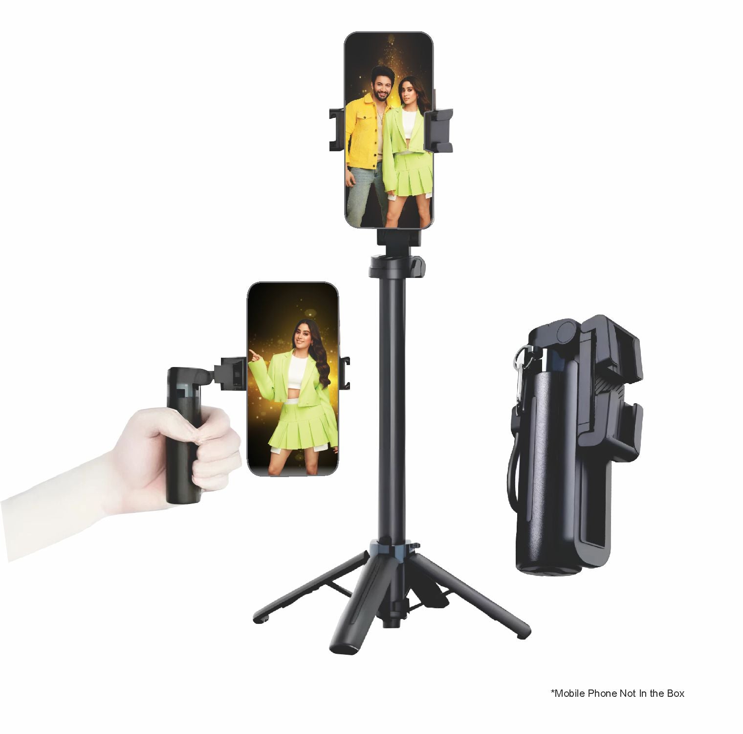 DIGITEK TRIPOD DTR 460 SS, EXTENDABLE SELFIE STICK TRIPOD WITH WIRELESS REMOTE