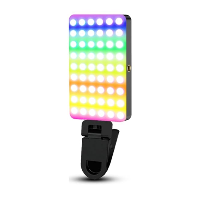 Digitek LED-D7W RGB Video Light, 7W Portable LED Pocket Light, 2700K–6500K + RGB, 16 RGB FX Modes, 138 LED Beads, 1800mAh Battery, Type-C Charging, 1/4" Screw & Cold Shoe Mount for Camera & Smartphone