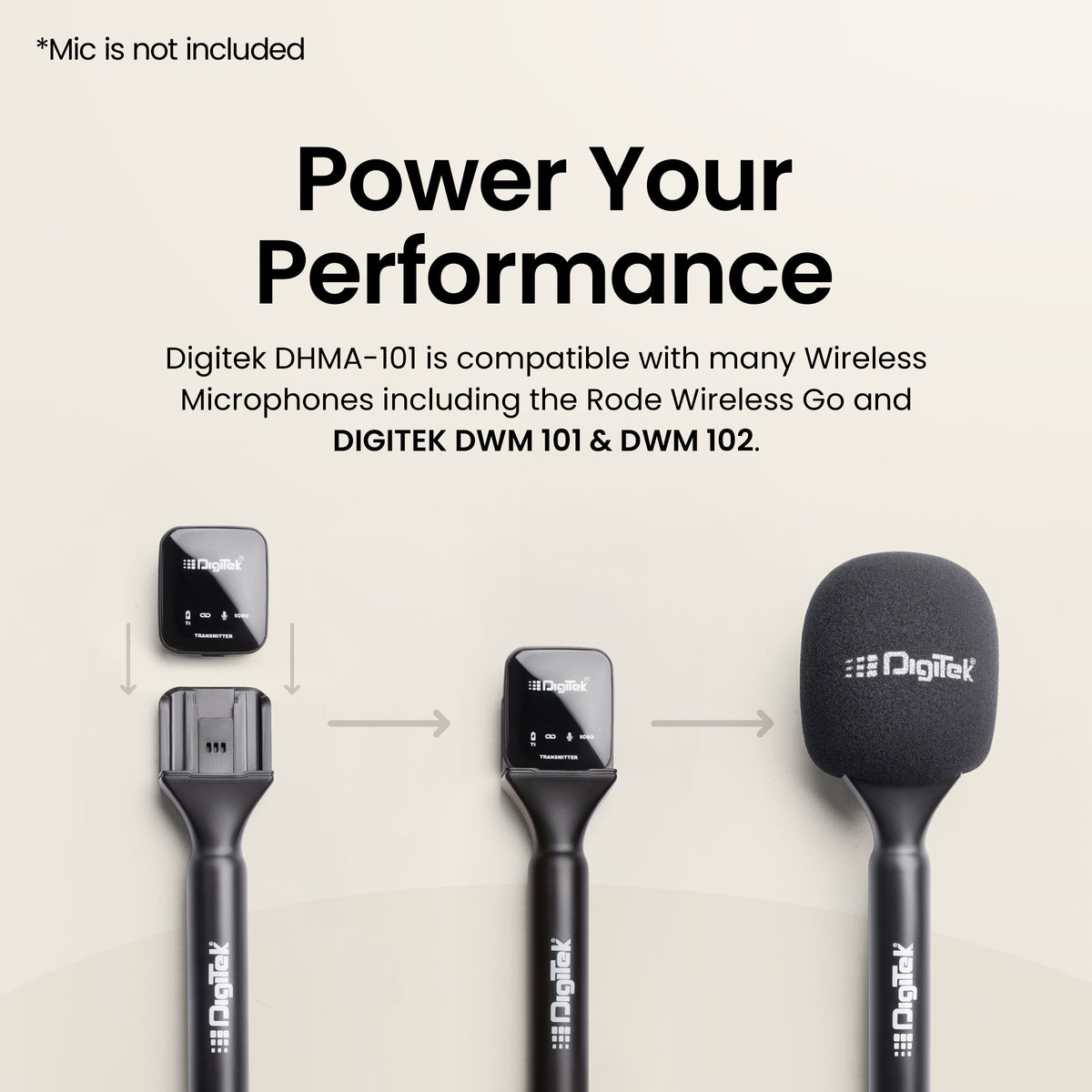 Buy Digitek DHMA-101 Wireless Go Transmitter with Windshield Online