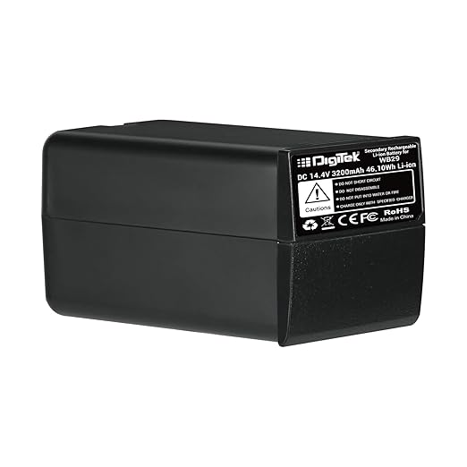 Digitek (WB29) 3200mAh Secondary Rechargeable Lithium Battery Pack for AD200 / AD200Pro Pocket Flash