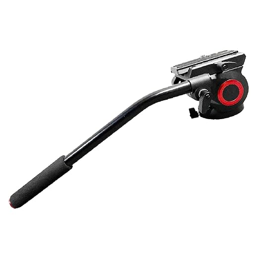 Digitek Platinum (DPVH 130) Professional Video Head, Fluid Head with 2 Way Adjustable Pan Head, Supports Multiple Tripods & Monopods (Load Capacity-10 Kgs)