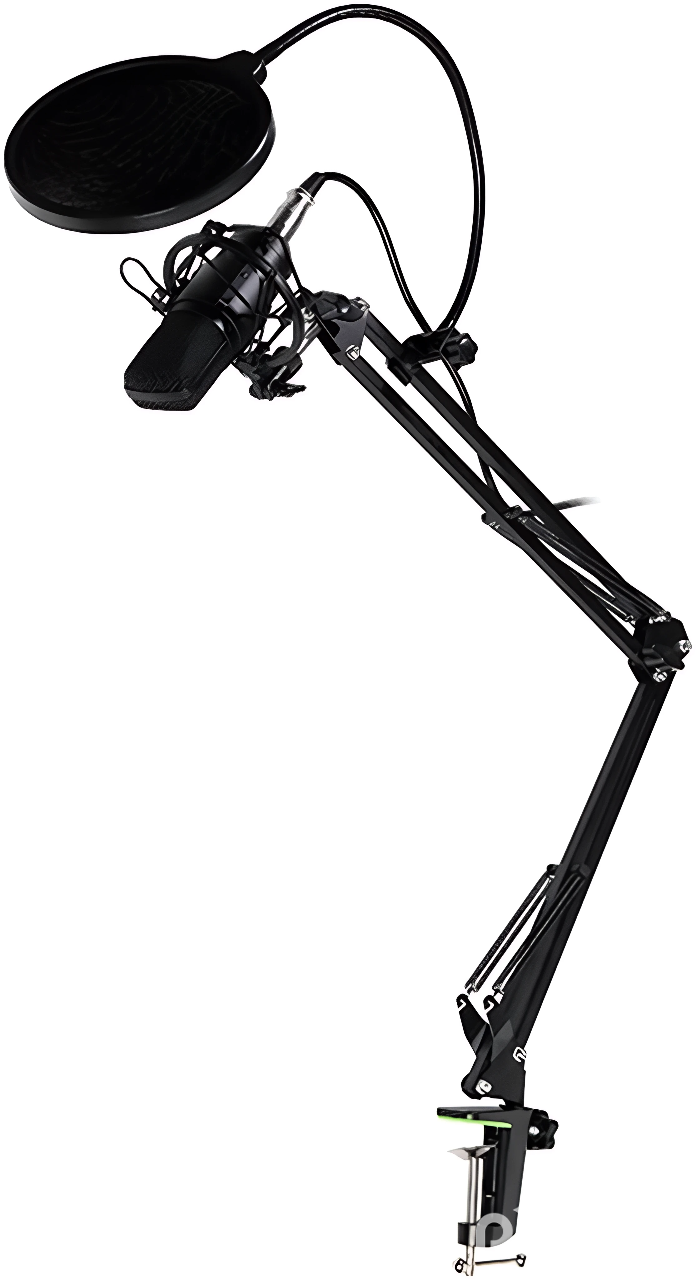 Digitek (DM 401) RGB USB Condenser Microphone Kit with BoomArm, Pop Filter, Shock Mount, Mic Cover, Desktop Mount, Tripod & 1.5M USB Cable, Compatible with PS4/PS5, Window & Mac PC/Laptop/Smartphone, for Podcasting, Gaming, Singing & Live Streaming