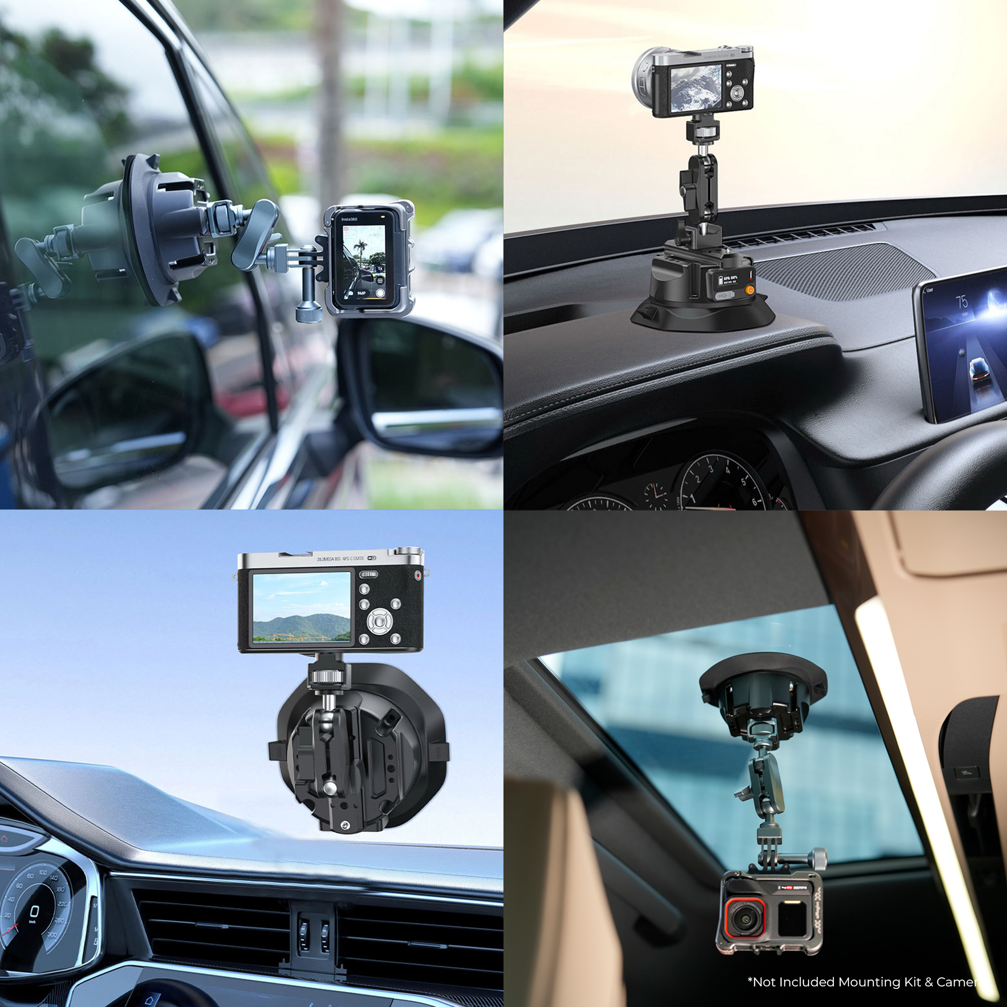 Digitek (DSC 45 IN) Electric Aluminum Alloy Vacuum Suction Cup for Cars & Indoor Shoots