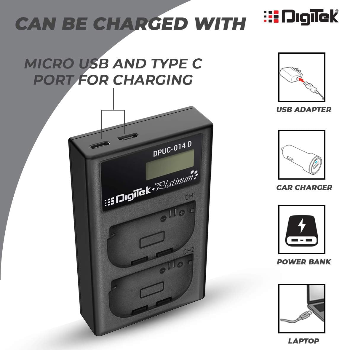 Digitek Battery (S) FW50 P + DPUC 014D with FW50 P Battery