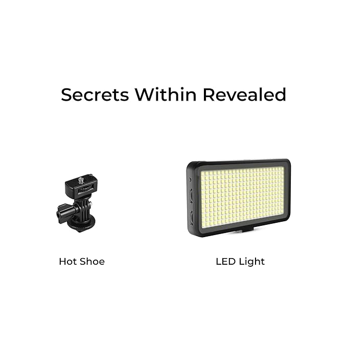 Digitek (LED-D300) Ultra Slim Portable Professional LED Video Light Multi Scene Lightening & Colour Temperature & Brightness Control, For Photo & Videography (Battery Not Included)