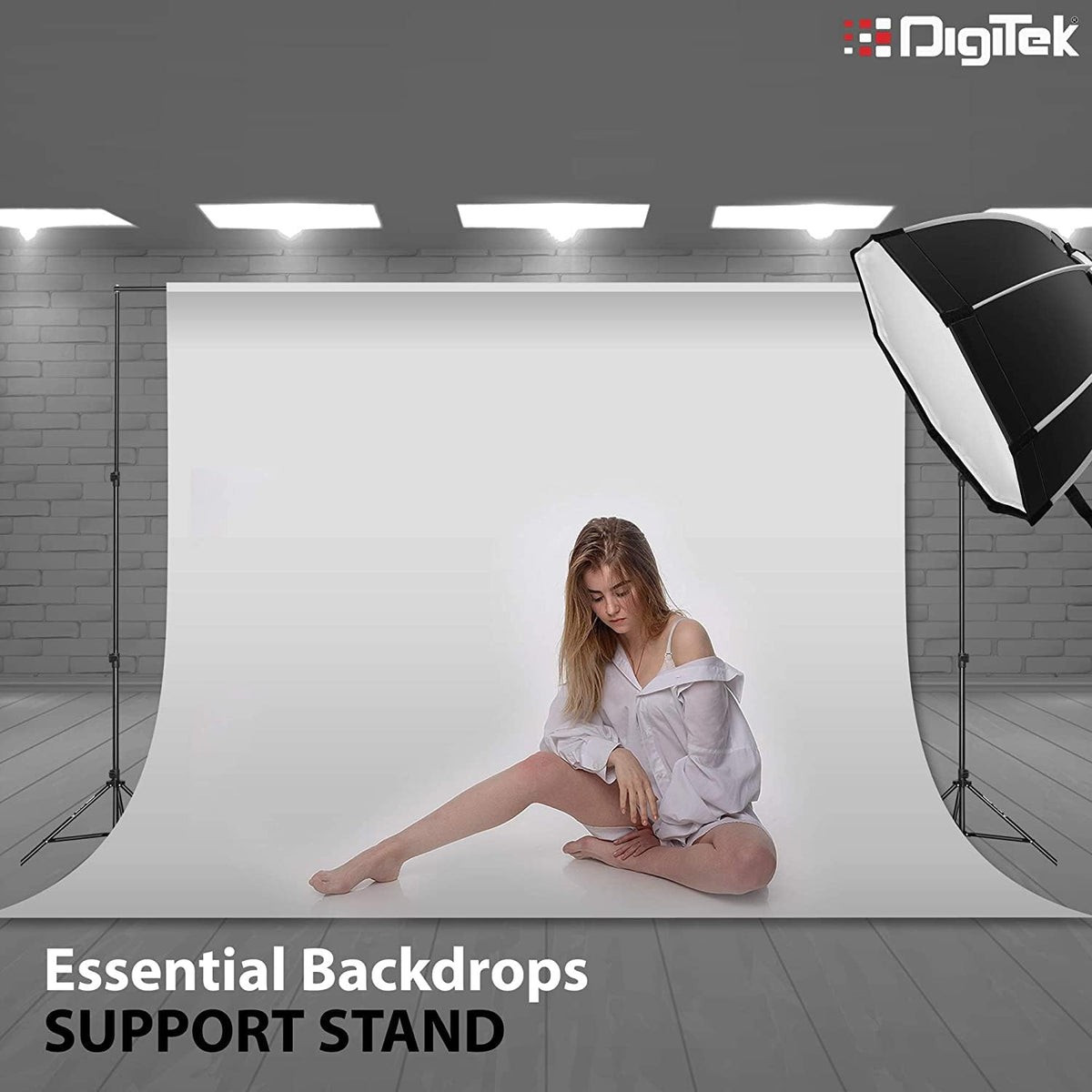 Buy Digitek DBSK-010FT Studio Background Stand Kit for Photography Online