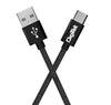 Digitek (DC 1M MU NB BKLPlatinum Nylon Braided Rapid Charge & Data Sync Micro USB Cable ,1 Metre, Black
