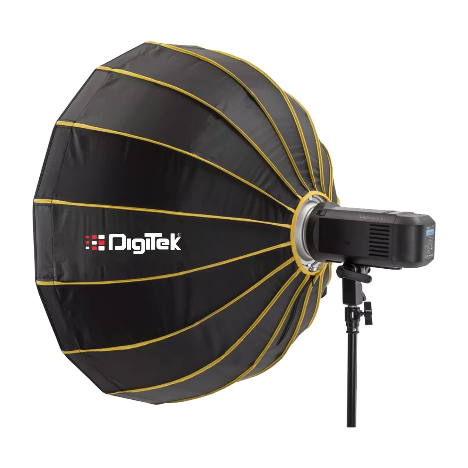 Digitek DBDS-85W 85cm Beauty Dish Softbox (White), Collapsible, Transportable, Lightweight Bowen Mount for Photography & Studio Lighting with Removable Diffuser