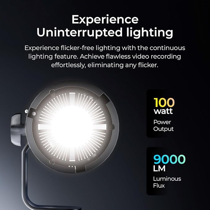Digitek DCL-100WBC DC Combo Bi Color Continuous AC/DC LED Light DCL-lOOWBC DC Combo with 18 CM Reflector