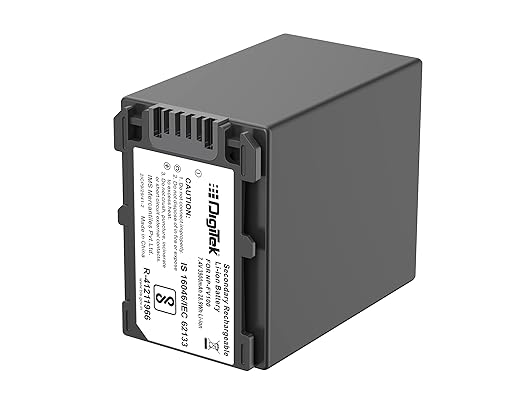 Digitek (NP FV100) 3900mAh Extra Power Secondary Rechargeable Li-ion Camera Battery for Sony FDR-AX53,FDR-AX700,HDR-CX455,HDR-CX675,DCR-SR21,DCR-SR60,DCR-SR68,DCR-SR88 Camera
